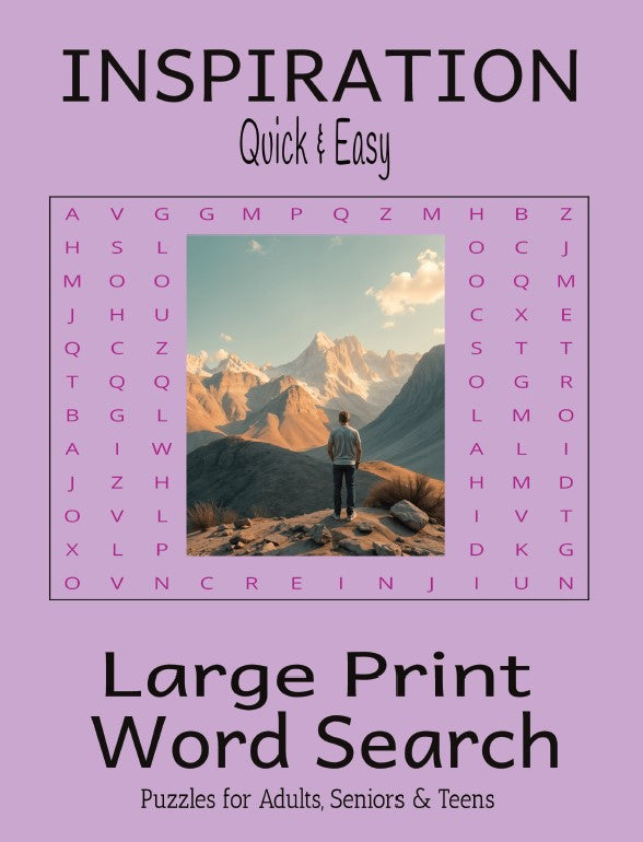 Inspiration Quick & Easy - Large Print -Senior Activity Book- Word Search