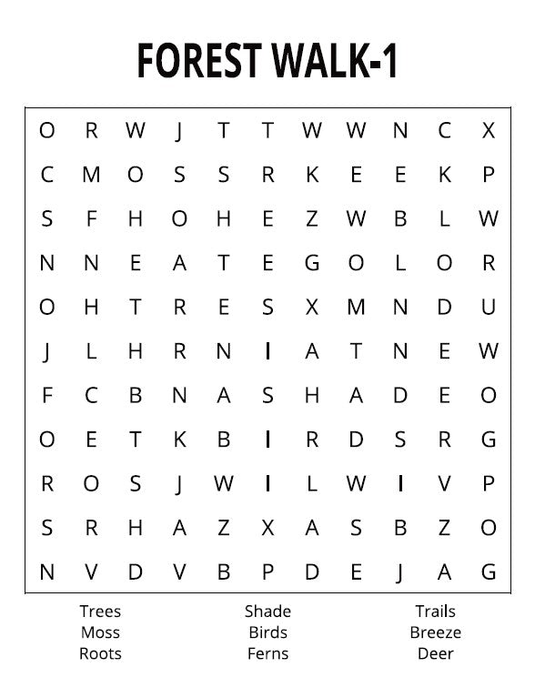 Nature Quick & Easy - Large Print -Senior Activity Book- Word Search