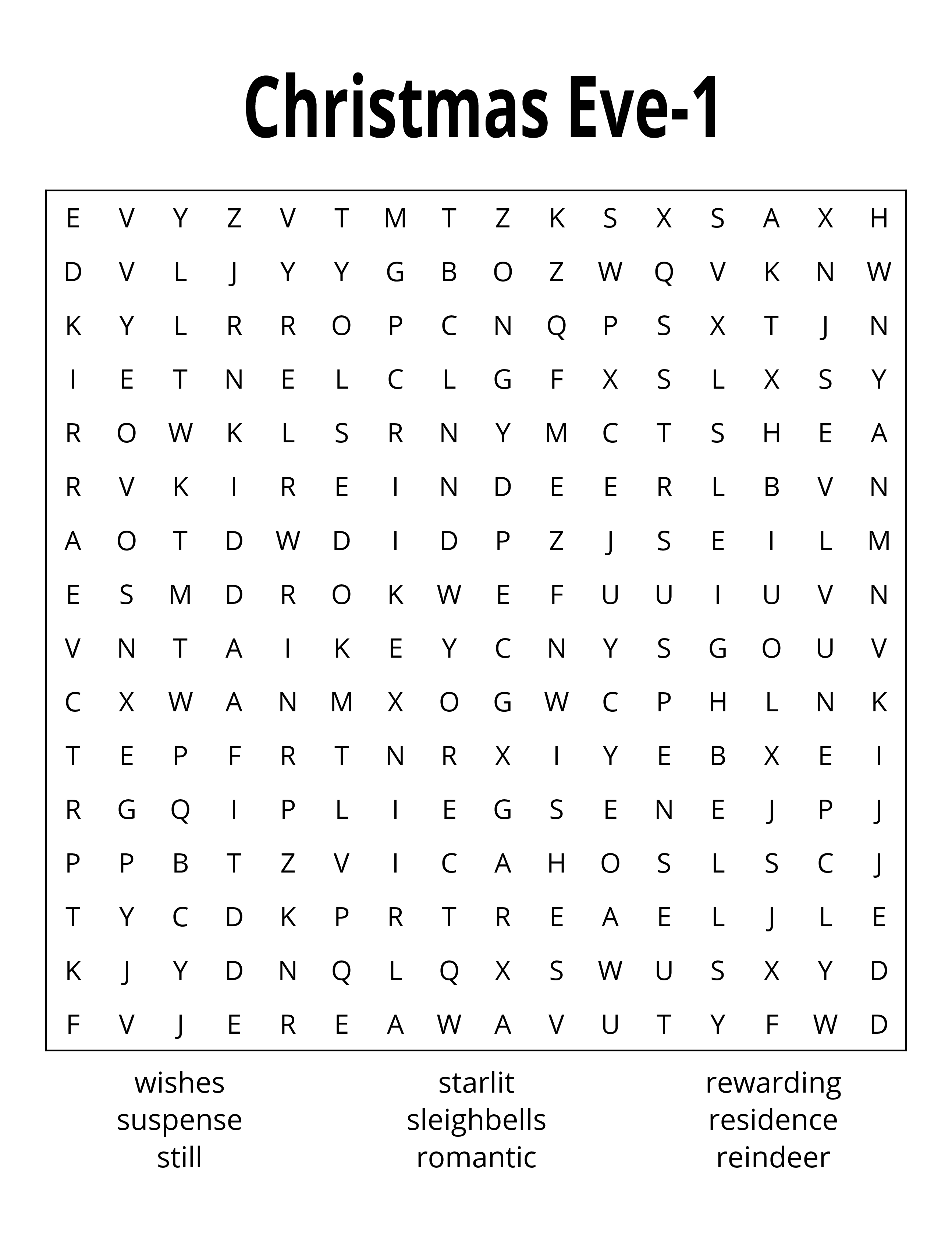Christmas Quick & Easy Word Search Puzzle - Large Print -Senior Activity Book- (Downloadable PDF)