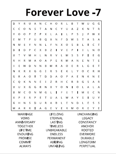 Valentine Word Search – MEGA - Large Print -Senior Activity Book- (Instant PDF Download)