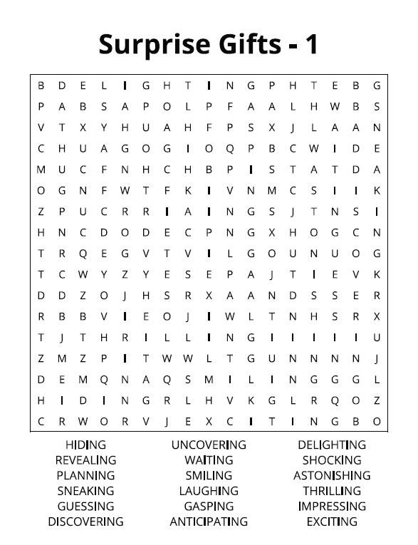 Valentine Word Search – Standard 3 - Large Print -Senior Activity Book- (Instant PDF Download)