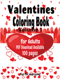 Valentine Word Search – Coloring Book 1 - Large Print -Senior Activity Book- (Instant PDF Download)