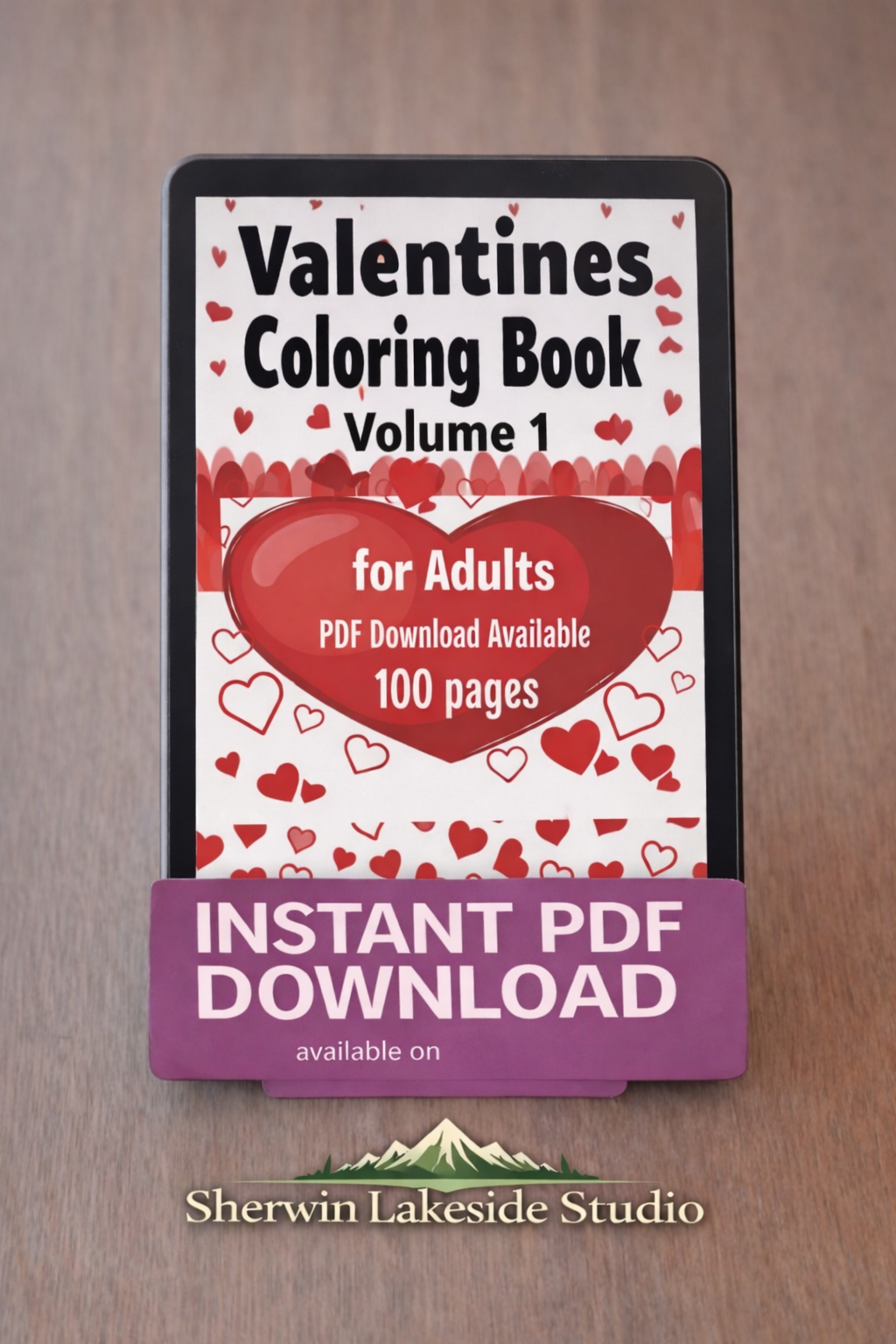 Valentine Word Search – Coloring Book 1 - Large Print -Senior Activity Book- (Instant PDF Download)