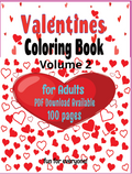Valentine Word Search – Coloring Book 2 - Large Print -Senior Activity Book-  (Instant PDF Download)