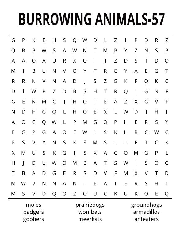 Animal Kingdom Quick & Easy - Large Print -Senior Activity Book- Word Search